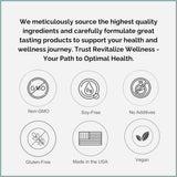 Revitalize Wellness Vitamine B3 masticables vanille, formulation sans rougeurs pour une utilisation agréable.