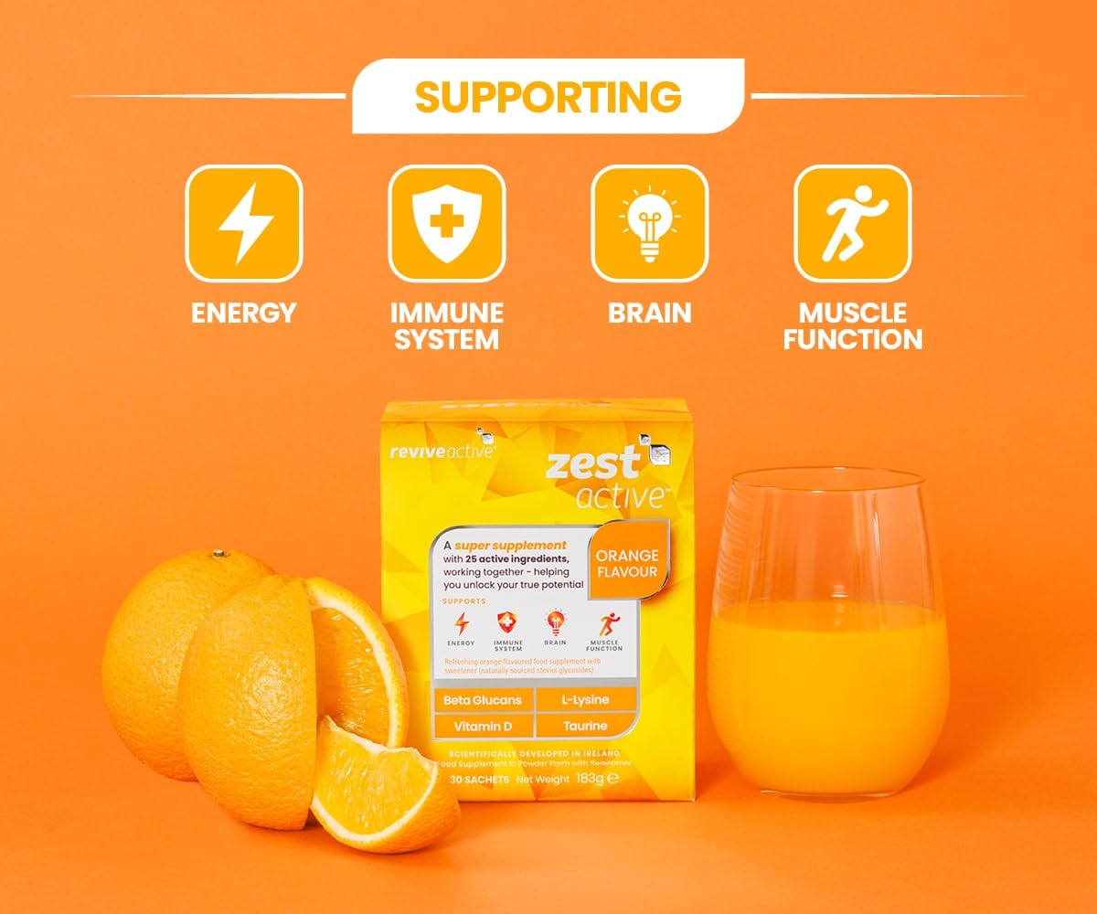 Le mélange Zest Active se dissout rapidement dans l'eau, prêt à boire.