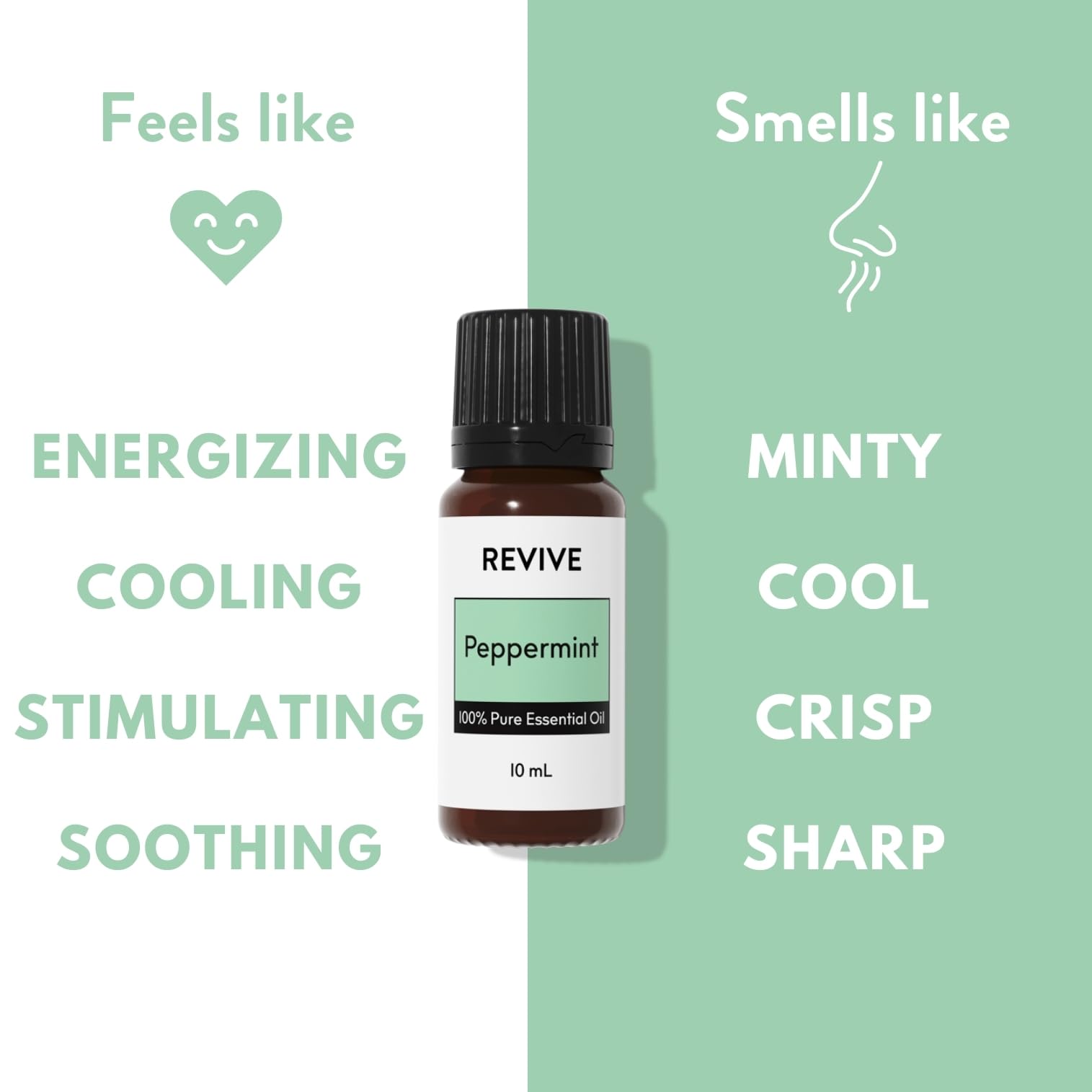 Menthe Poivrée Revive Essential Oils, humidificateur pour purifier l’air et stimuler les sens.