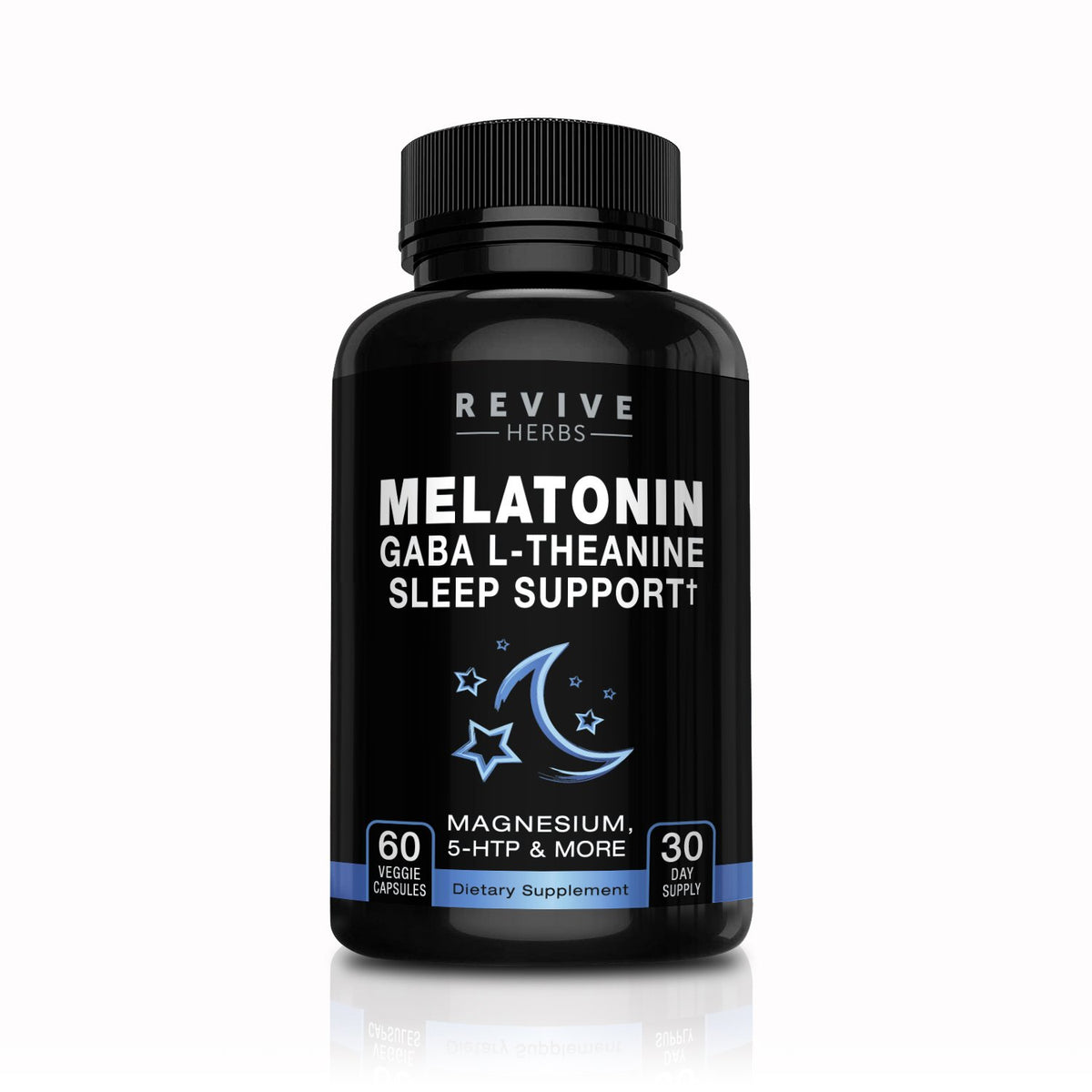 Revive Herbs Bouteille de 60 capsules végétariennes pour une routine nocturne pratique