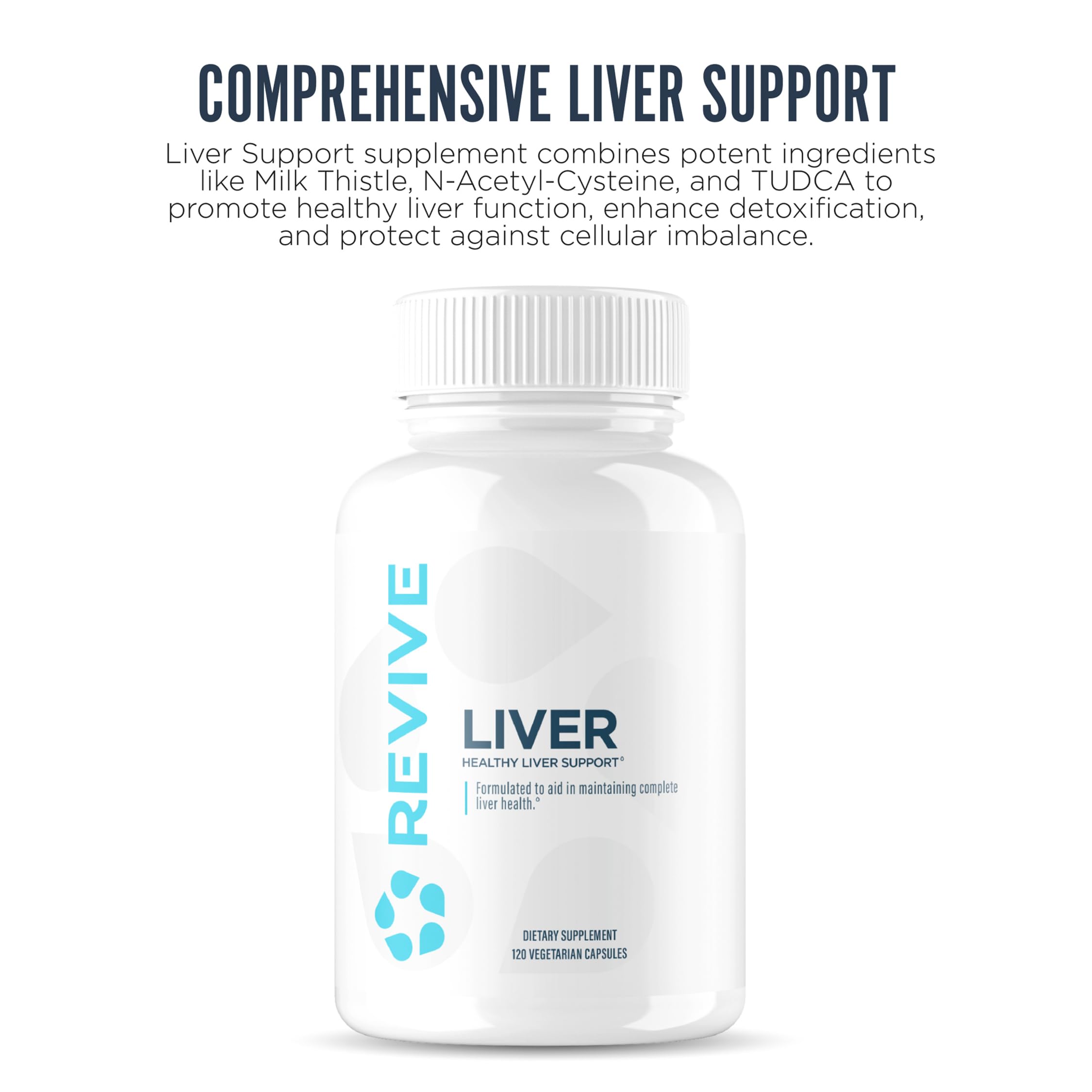Revive MD, capsules foie, format 120, pratique pour une routine de bien-être.