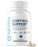 Revive MD Cortisol Manager – bouteille et gélules véganes soutenant le calme et la concentration
