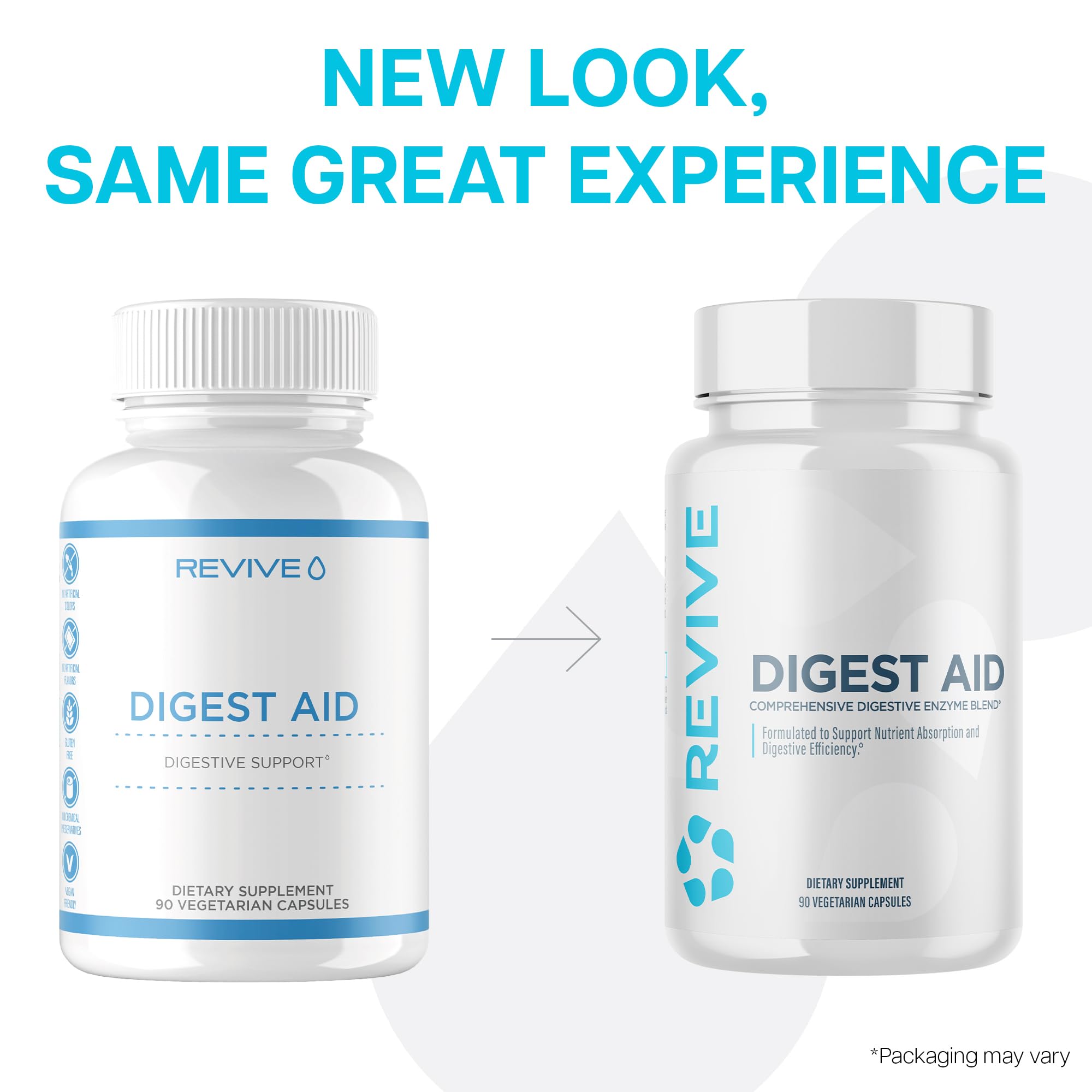 Revive MD Digest Aid, contenu concentré en enzymes et prébiotiques pour l absorption