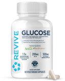 Revive MD Glucose – bouteille montrant le soutien nutritionnel quotidien.