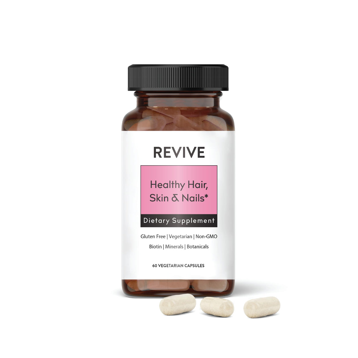 REVIVEEO: flacon du complément cheveux-peau-ongles pour beauté intérieure