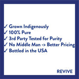 Huile REVIVEEO Frankincense Sacra pour massage, détente et peau nourrie.