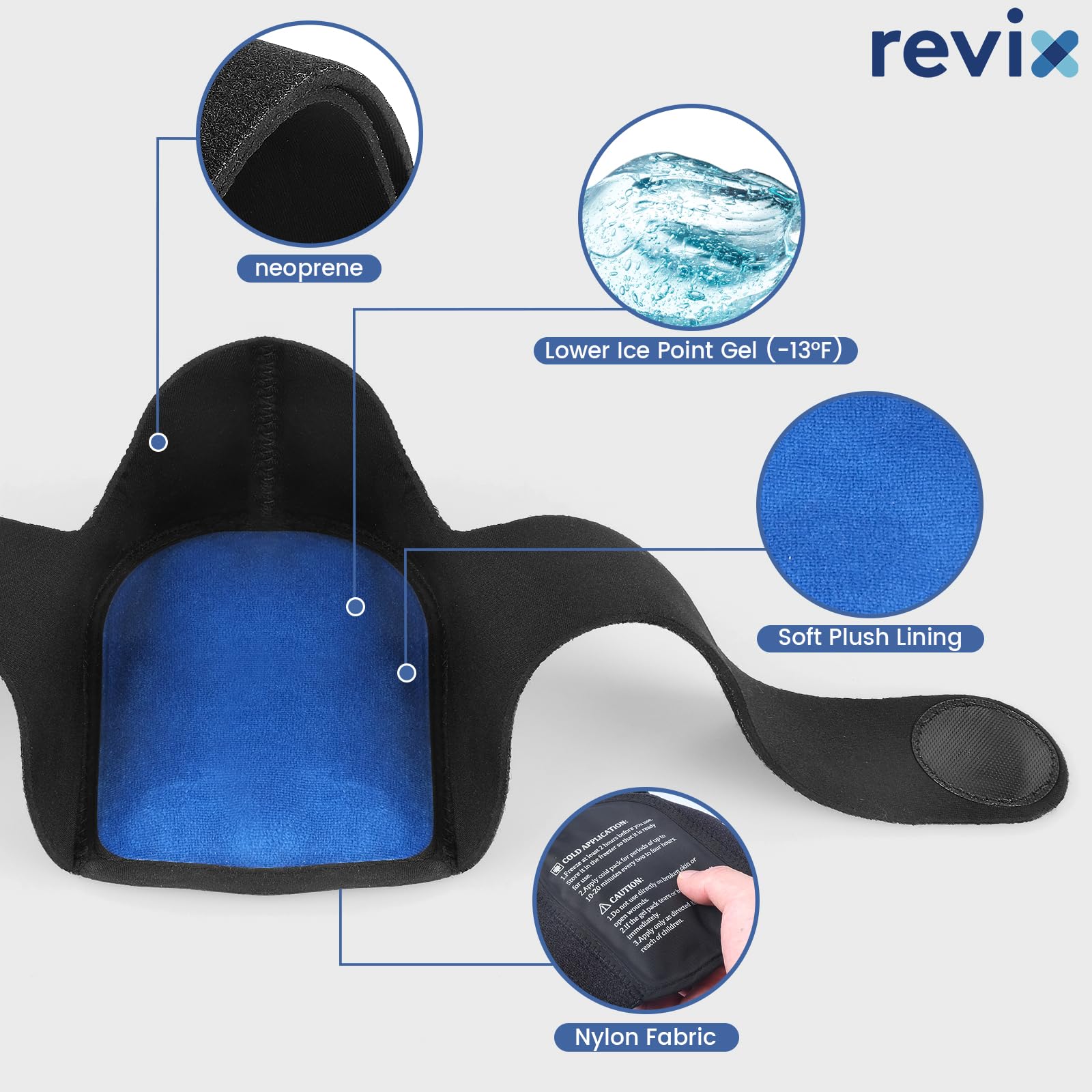 REVIX attaches-reglables-talons: maintien sûr et ajustable pour un confort durable.
