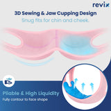 REVIX attaches-velcro-packs-glace: réglage rapide pour viser joues et menton.