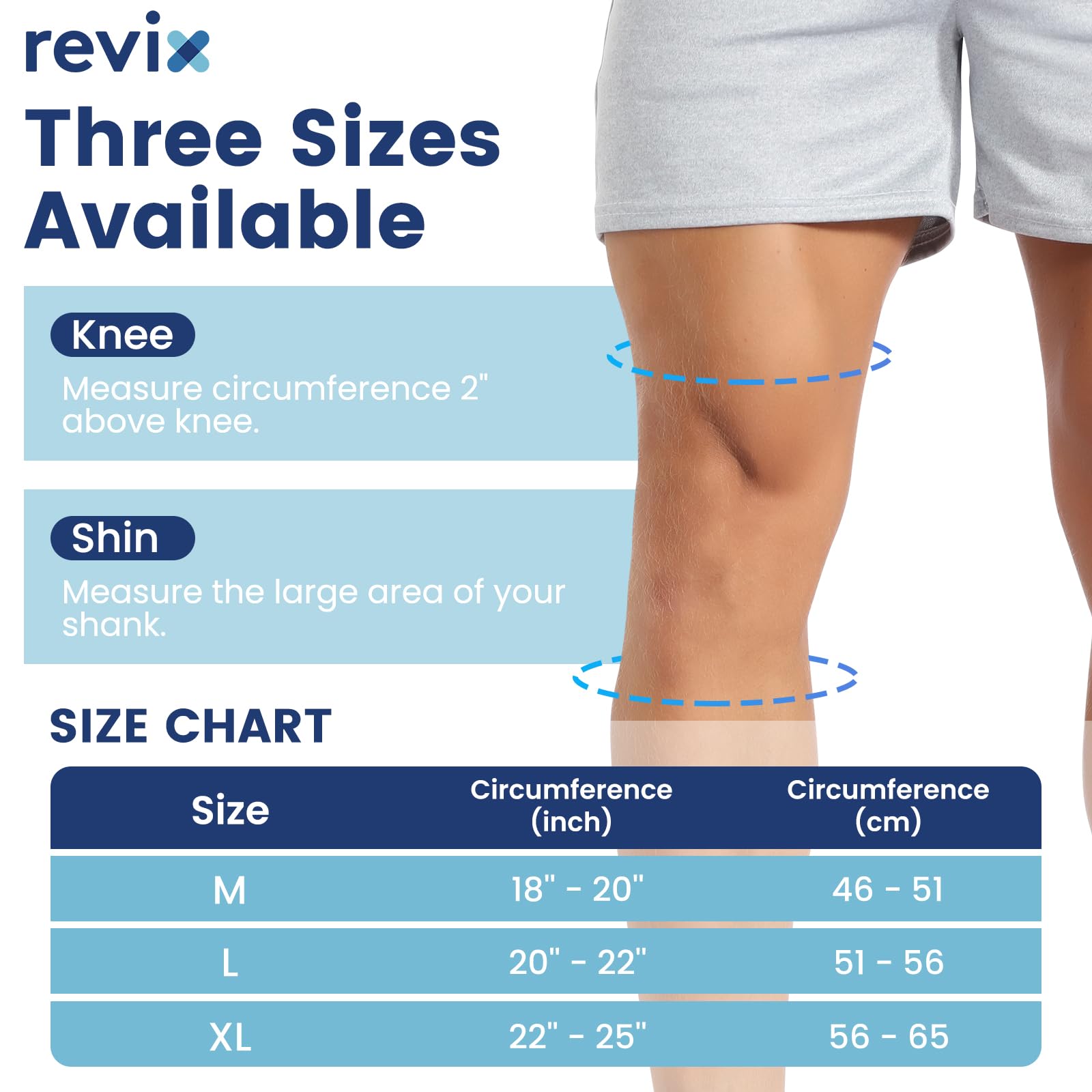 REVIX attelle glace pull-on – application sans sangles pour un maintien confortable