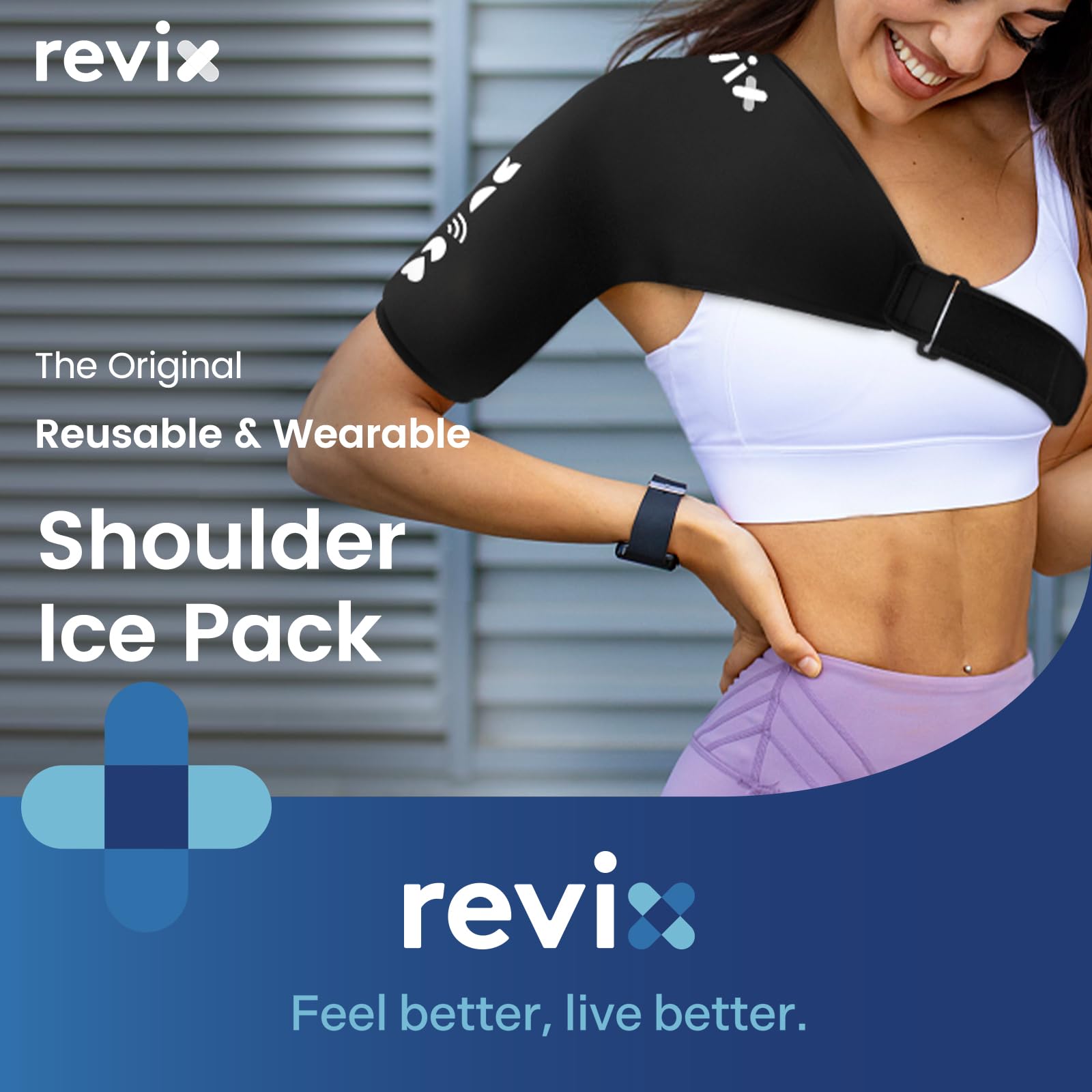 Revix bande elastique epaule: maintien sécurisé et compression légère.