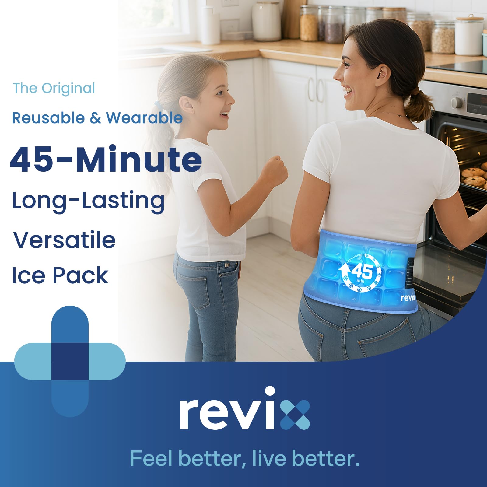 REVIX bande élastique réglable assure un maintien mains libres pendant l'activité.