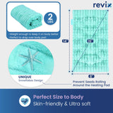 REVIX bouillotte thermique design flocons, chaleur uniforme.