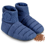 Chaussons REVIX réchauffants en micro-ondes, chaleur durable pour pieds froids.