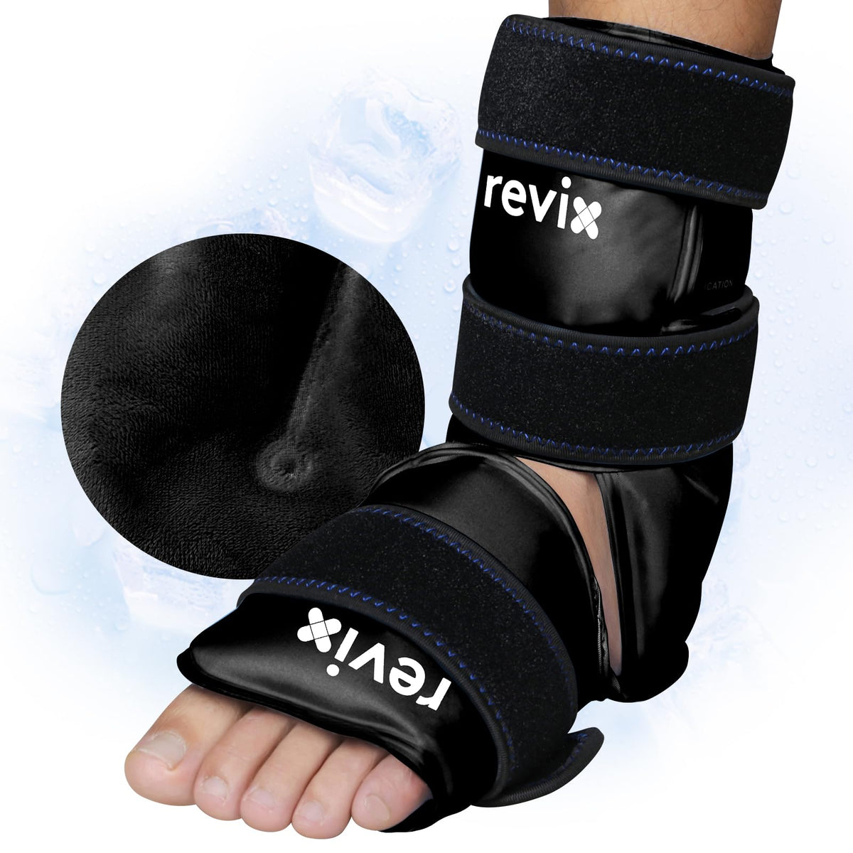 REVIX couverture complète cheville et pied pour un refroidissement ciblé et confortable