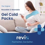 REVIX compresse glace pliable: gel resté souple pour un confort maximal.