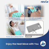 REVIX compresse thermique remplissage lin, millet et billes d'argile.