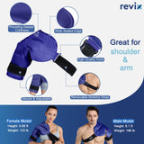 REVIX contour épaule, soutien ergonomique et enveloppement précis.