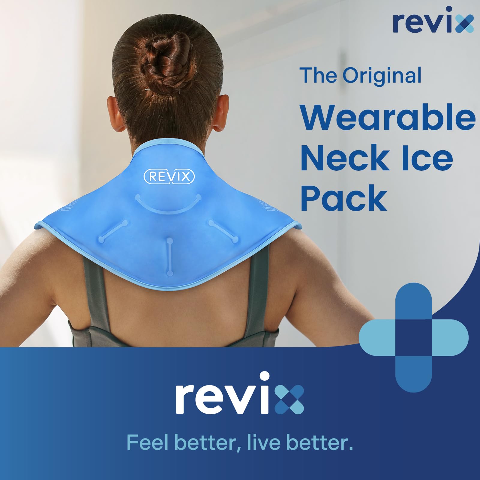 REVIX design double-face: peluche douce et tissu synthétique pour refroidissement ciblé