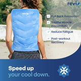 REVIX XXL gel flexible reste froid et épouse les contours du dos