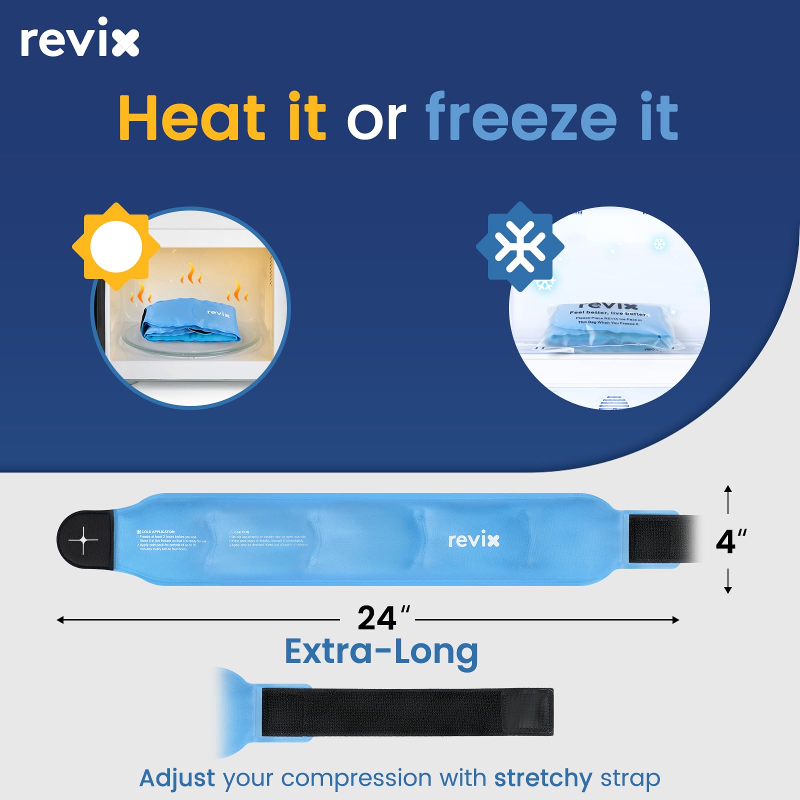 REVIX élasticité et compression: maintien sûr lors de l’application.