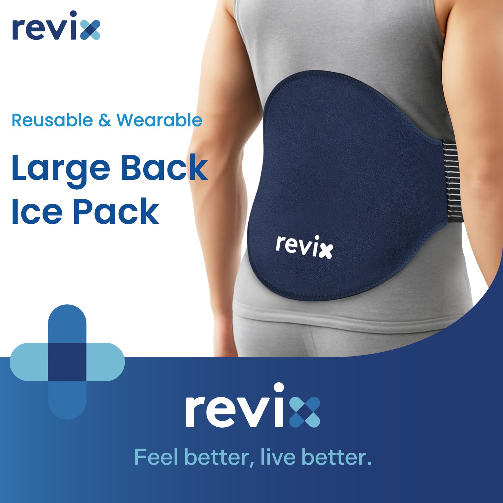 REVIX ensemble gel dos-relief continu pour thérapie par le froid
