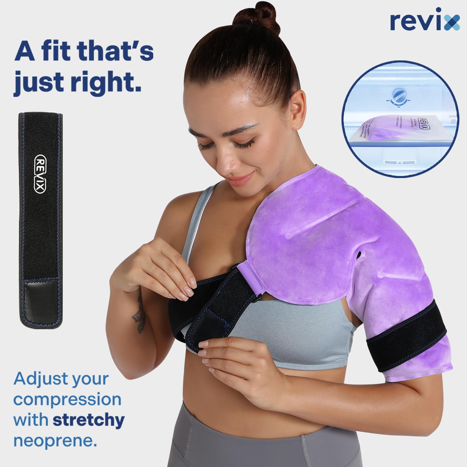 REVIX épaule: étui de rangement pratique pour congélation et transport.