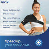 REVIX epaule gel amovible prolonge le refroidissement ciblé.