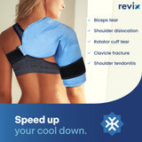 REVIX épaule glace bande reglable – maintien sûr et pratique
