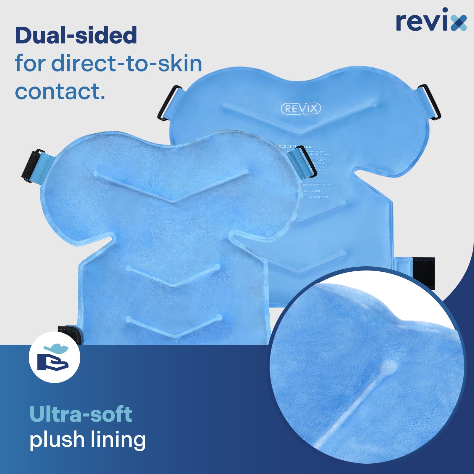 REVIX épaule glace bleu – compresse épaule discrète et efficace