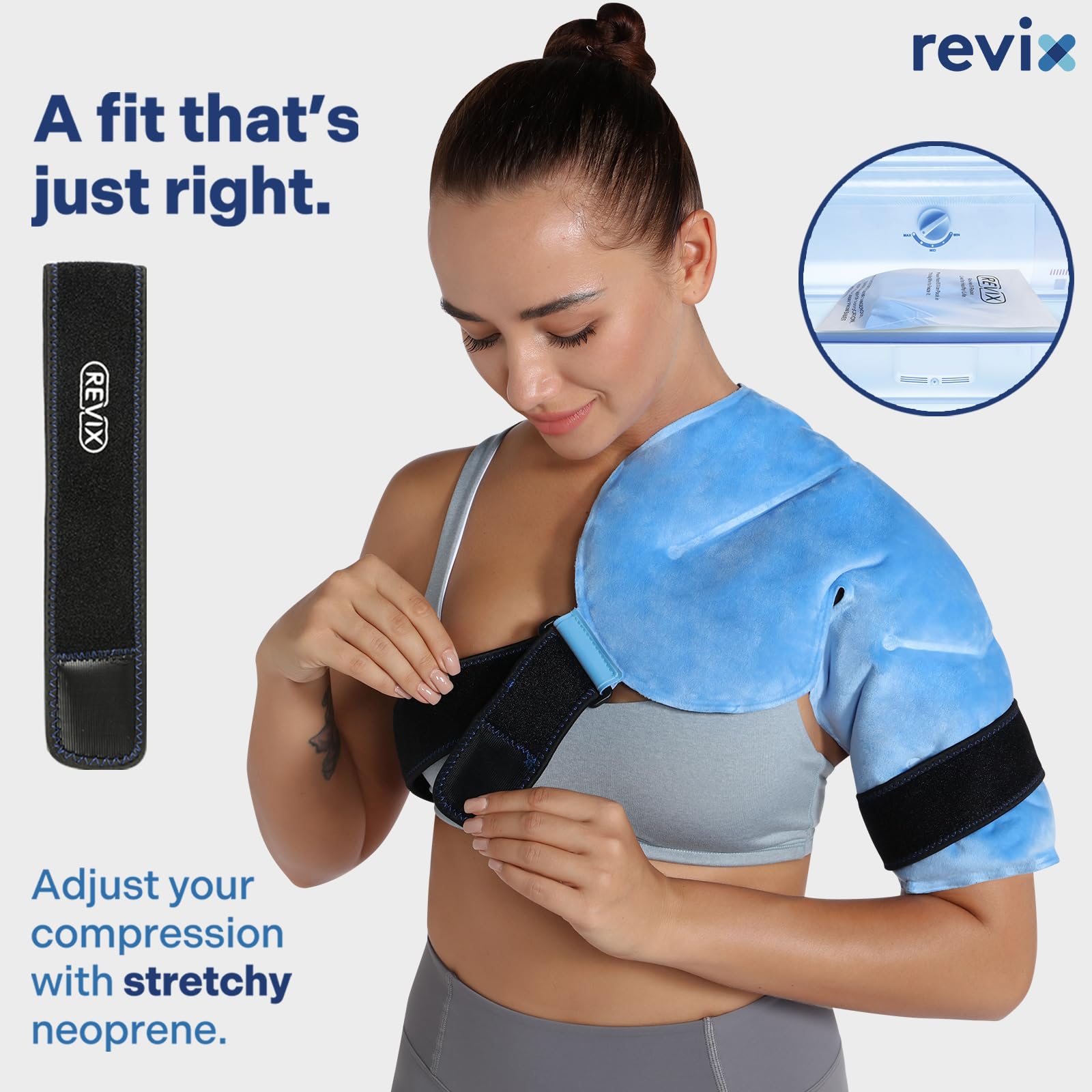 REVIX épaule glace mains libres – bougez librement pendant le refroidissement