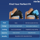 REVIX epaule tailles standard-xl s'adaptent à différentes morphologies.
