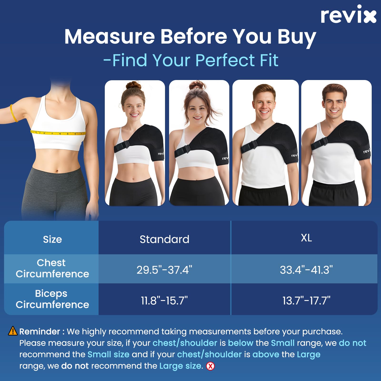 REVIX epaule tissu lycra doux offre confort et ajustement.