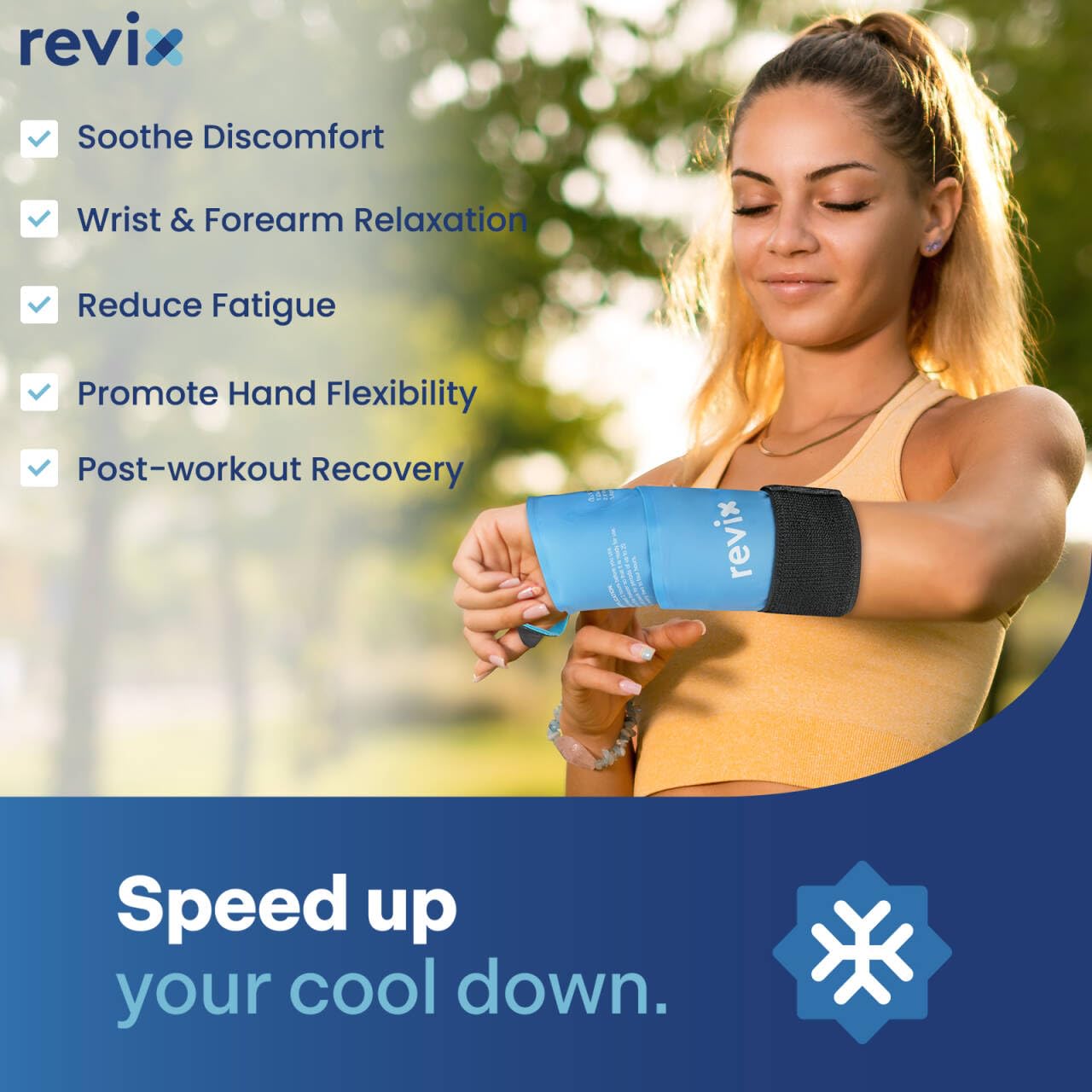 REVIX thérapie froide et chaude: utilisation polyvalente adaptée à vos activités.