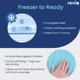 REVIX gel glacé réutilisable 14x7 – refroidissement ciblé après entraînement.