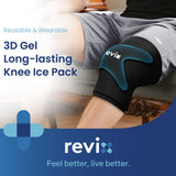 REVIX genou 360 couverture – refroidissement uniforme autour du genou pour récupération polyvalente