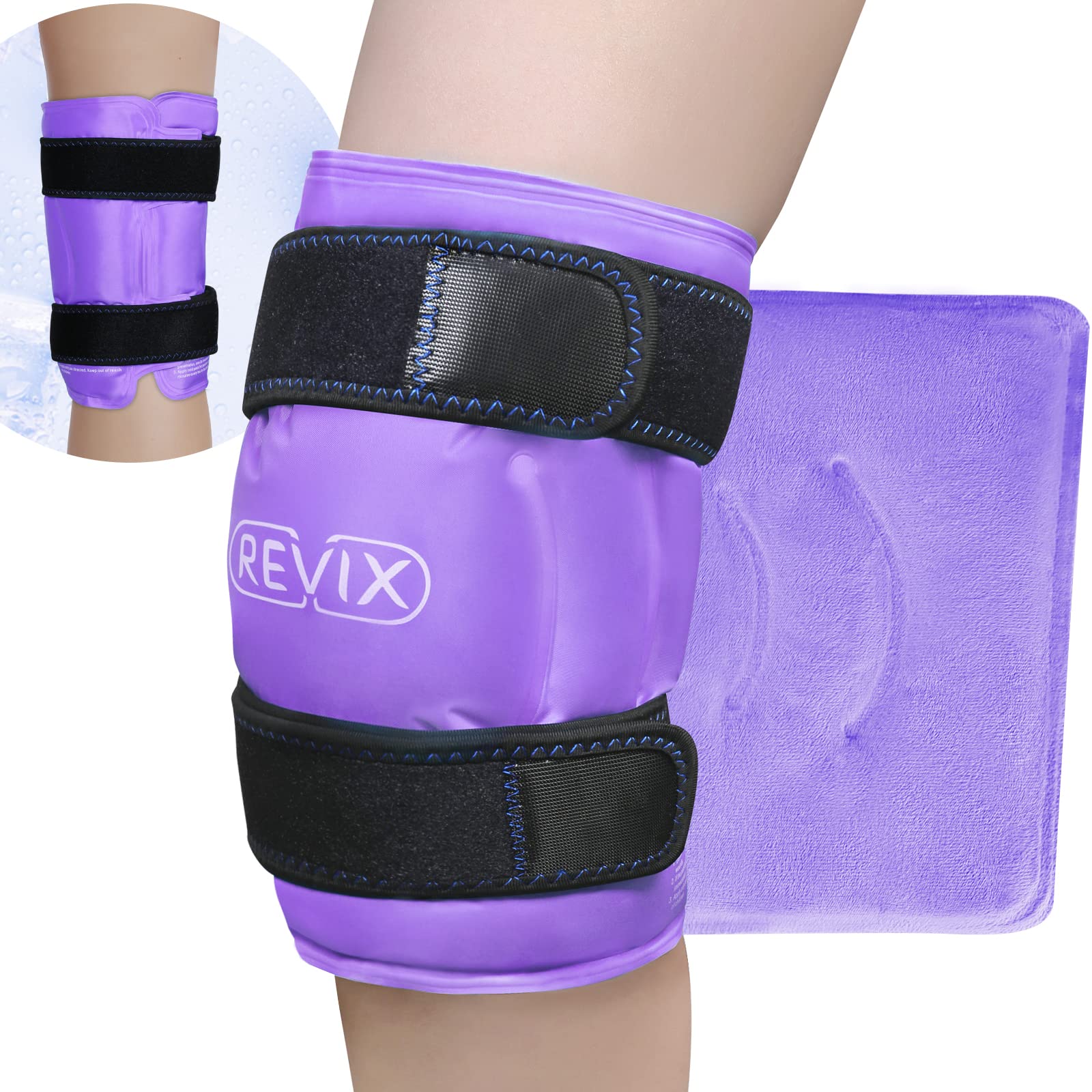 REVIX Genou XL : couverture glace complète pour un confort accru.