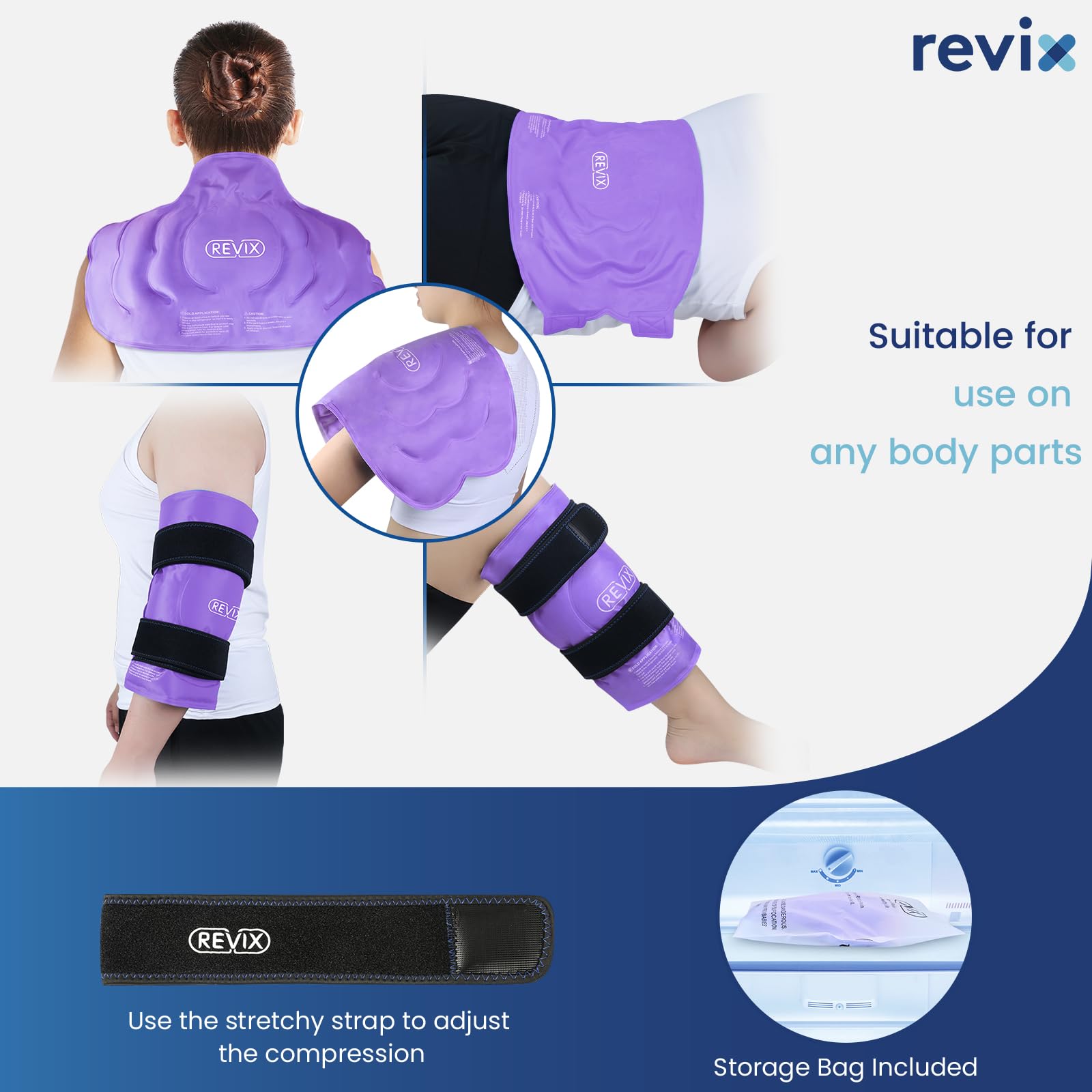 REVIX Genou XXXL dispose d’une doublure douce pour un confort maximal.