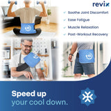 REVIX grand pack gel couverture étendue pour dos et épaules