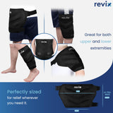 REVIX hanche glace XXL – gel souple pour refroidissement durable après congélation