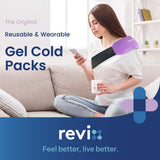 REVIX housse douce lavable protégeant la peau pendant le refroidissement.
