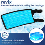 REVIX kit-glace-genou-doublé, utilisation simultanée sur deux zones.