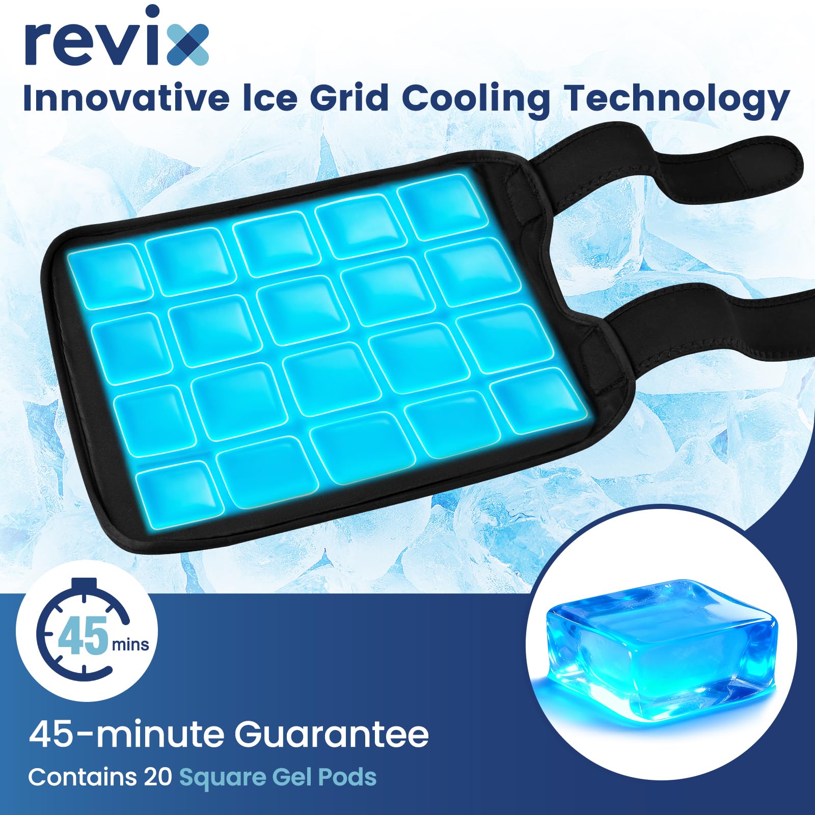 Mise en place rapide et confortable avec REVIX, utilisable en position assise ou couchée.