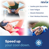 REVIX pack glace réutilisable pour le cou, contact doux et rafraîchissant.