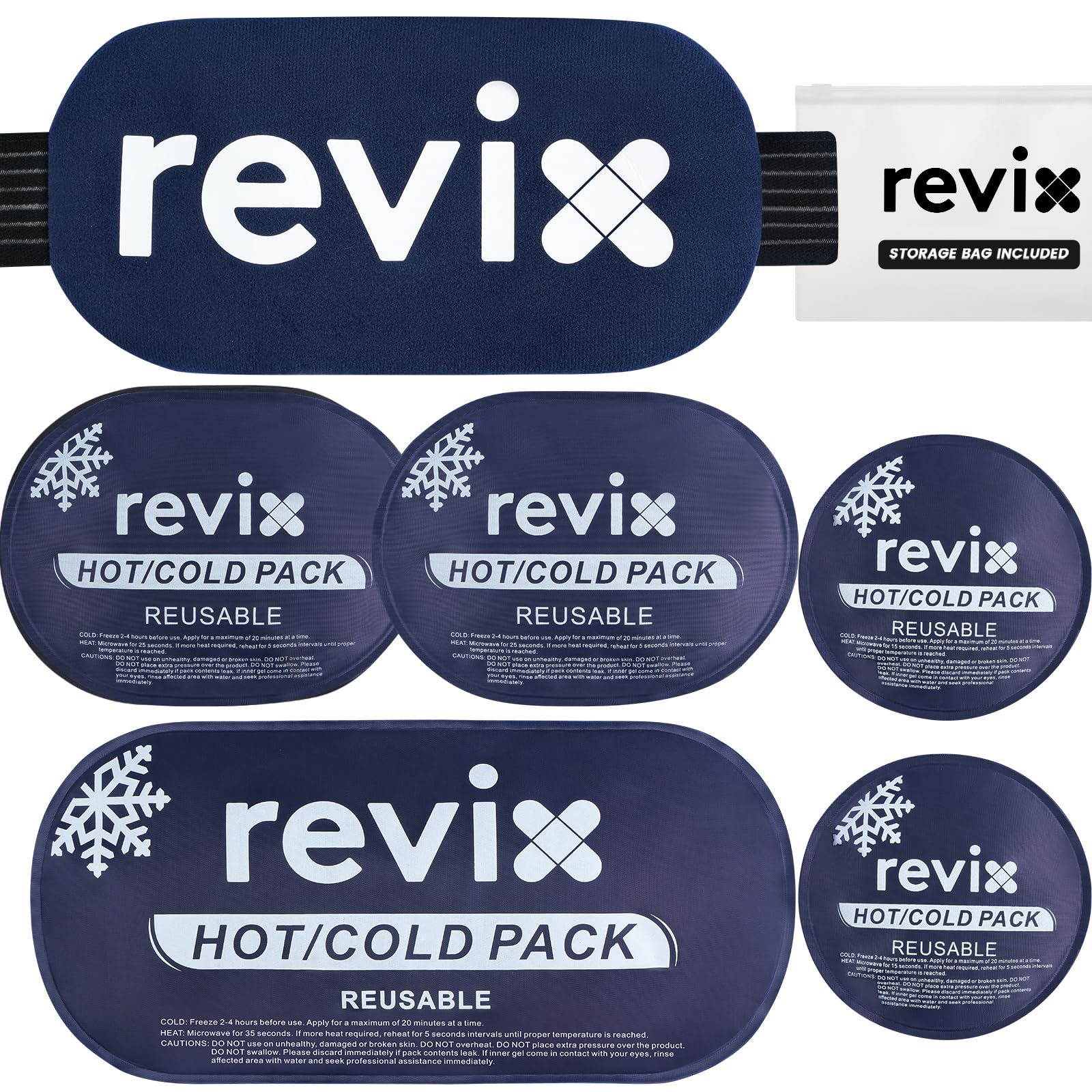 REVIX pack glace réutilisable pour le dos, utilisation ciblée et confortable.