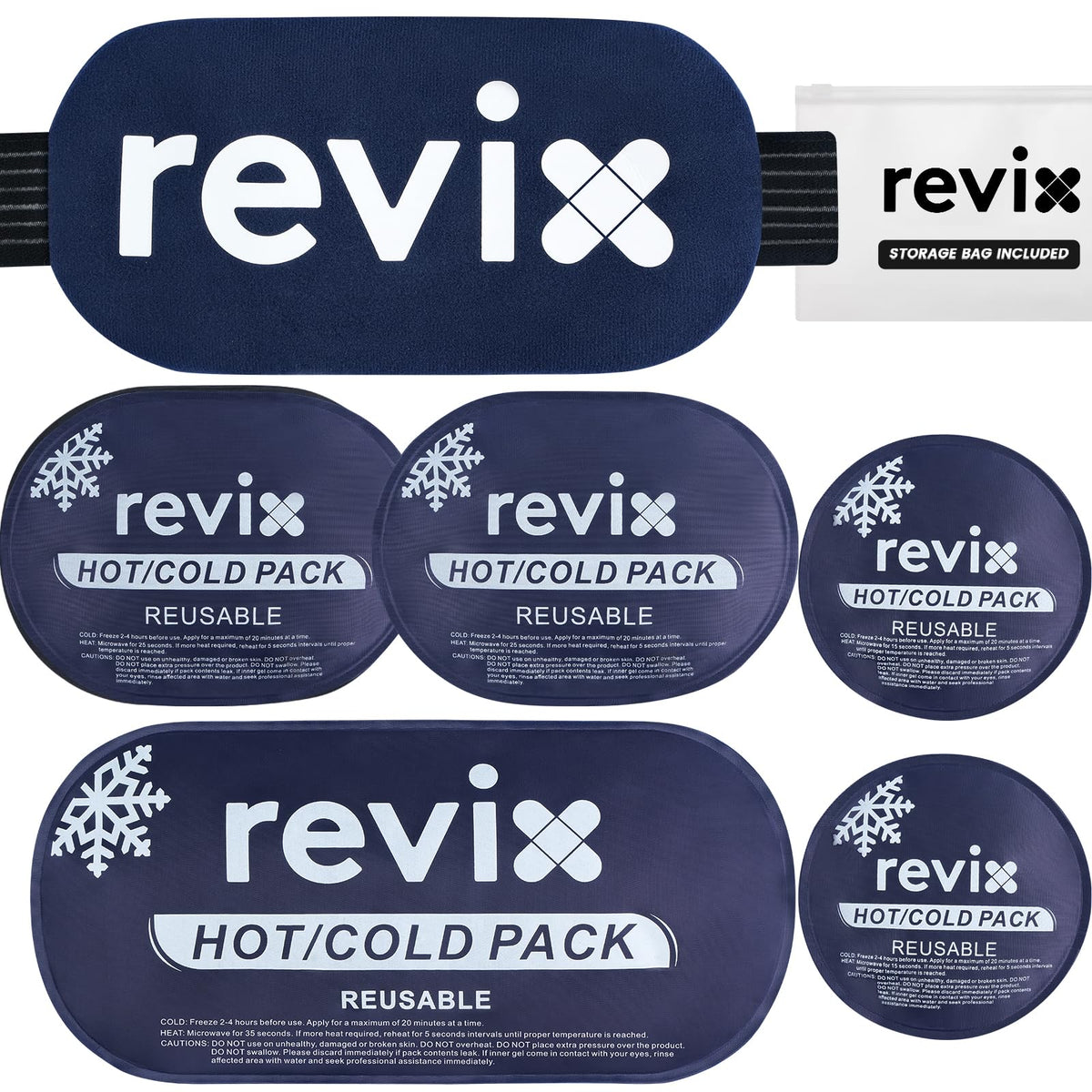 REVIX pack glace réutilisable pour le dos, utilisation ciblée et confortable.
