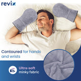 Intérieur rempli de graines de lin et millet pour une chaleur durable.