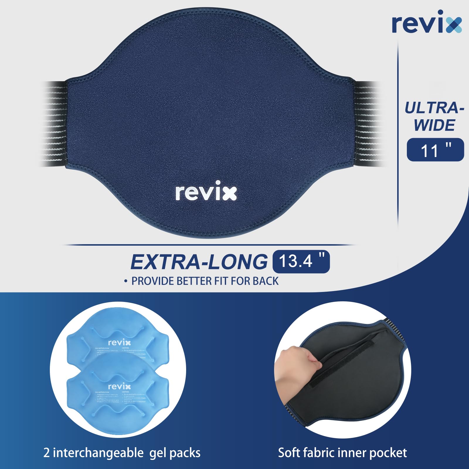 REVIX sangle dos ajustable assurant un maintien personnalisé