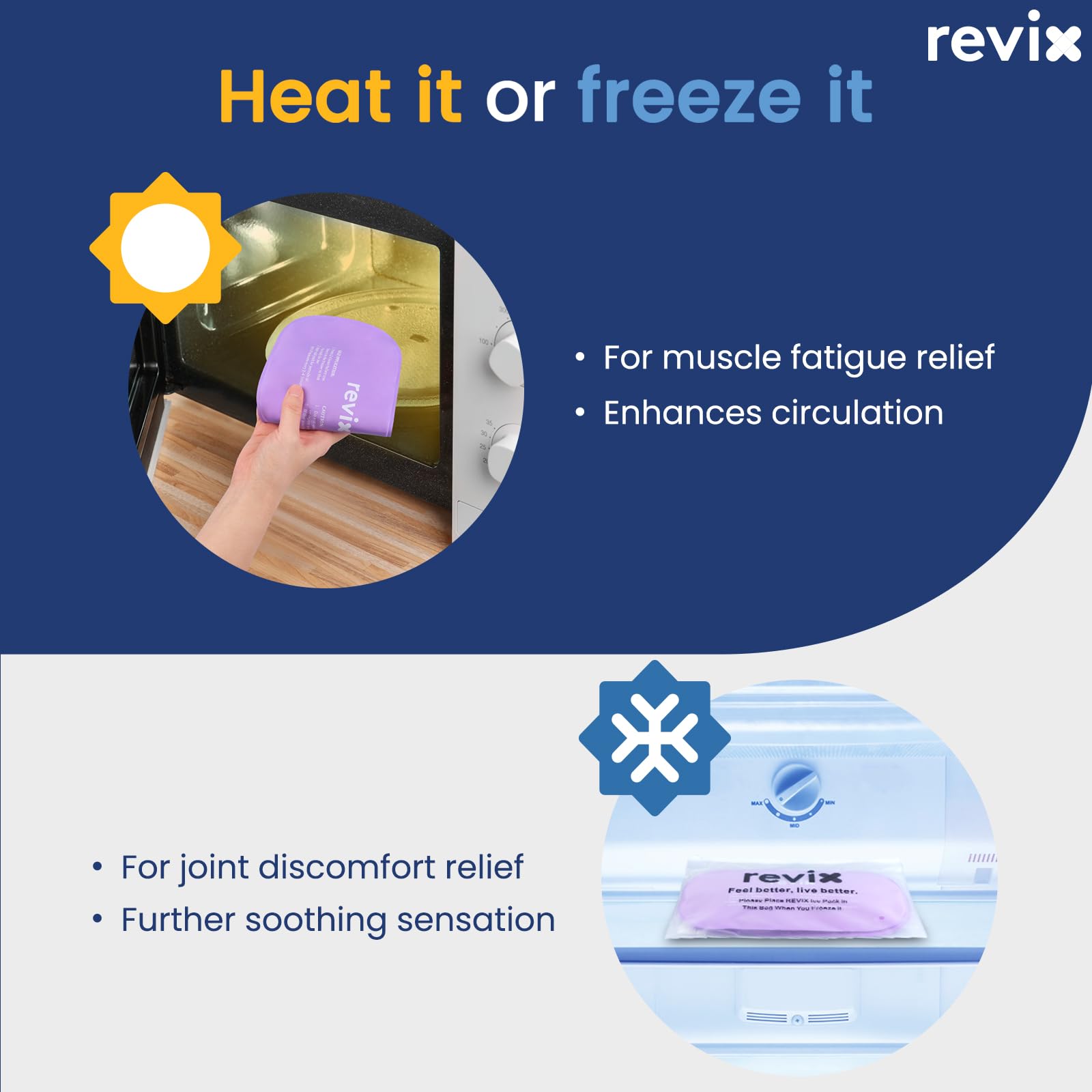 REVIX soulagement flexible pour articulations après exercice.