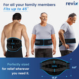 REVIX taille unique adaptée pour dos lombaire lors du travail ou repos