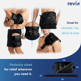 REVIX wrap glace dos-bas : refroidissement efficace pour le bas du dos.